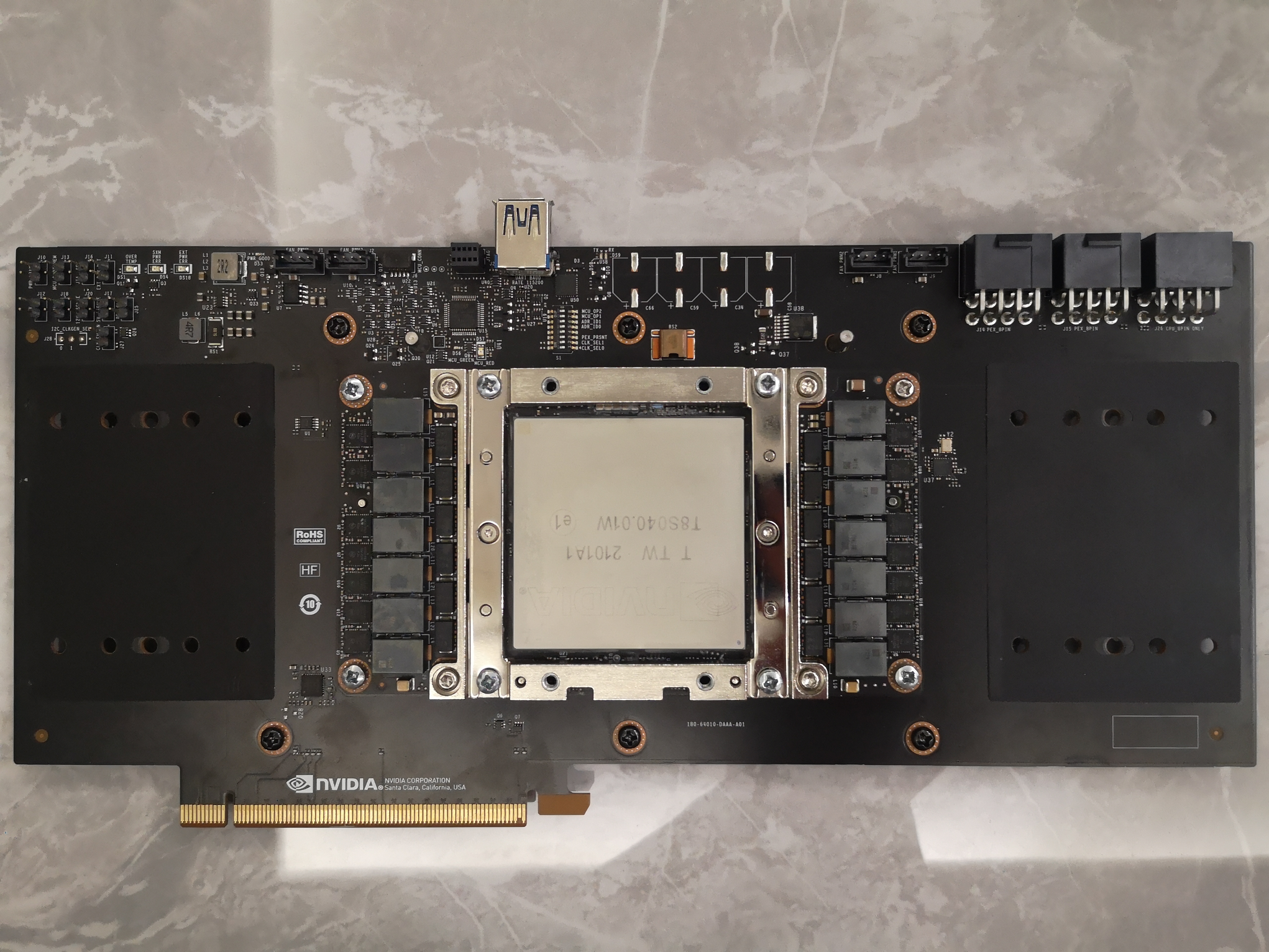 SXM2 to PCIE adapter from the chinese blog post (NOT MINE)