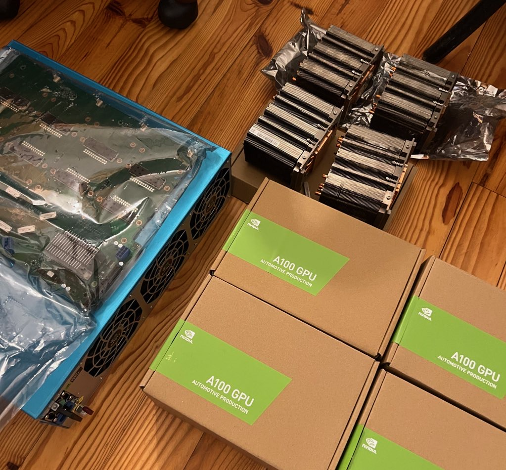 All the parts layed down on my bedroom floor.